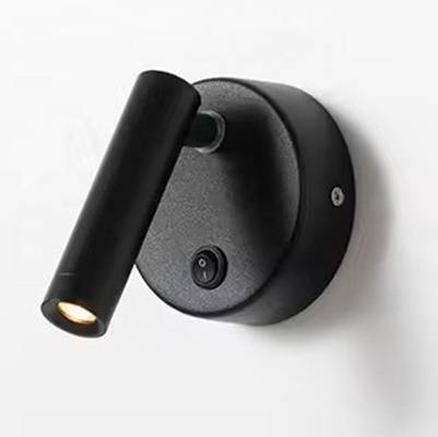 30000 Hours Working Time Aluminum Rotatable Bedside LED Reading Wall Light for Hotel