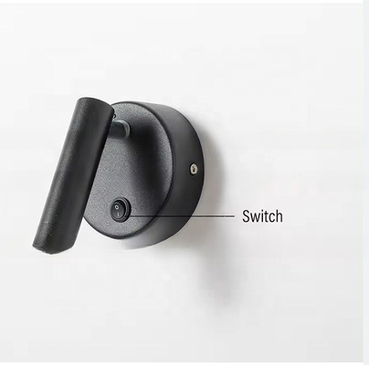 30000 Hours Working Time Aluminum Rotatable Bedside LED Reading Wall Light for Hotel