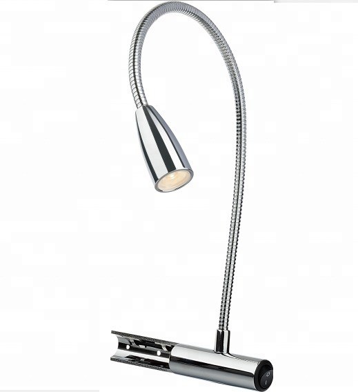 Flexible Gooseneck Reading Lamp for Simple Design Bed Side Table 520*150*20mm NO Dimmer